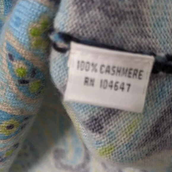 COPY - Talbots Women's Pure Cashmere Printed Sweater Extra Large - Picture 4 of 6